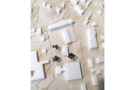 Modell von oben für dei Machbarkeitsstudie des Jahnschul-Areals in Bad Tölz