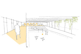 Skizze im Rahmen der Machbarkeitsstudie für die neue Turnhalle der JAhn-SChule Bad Tölz